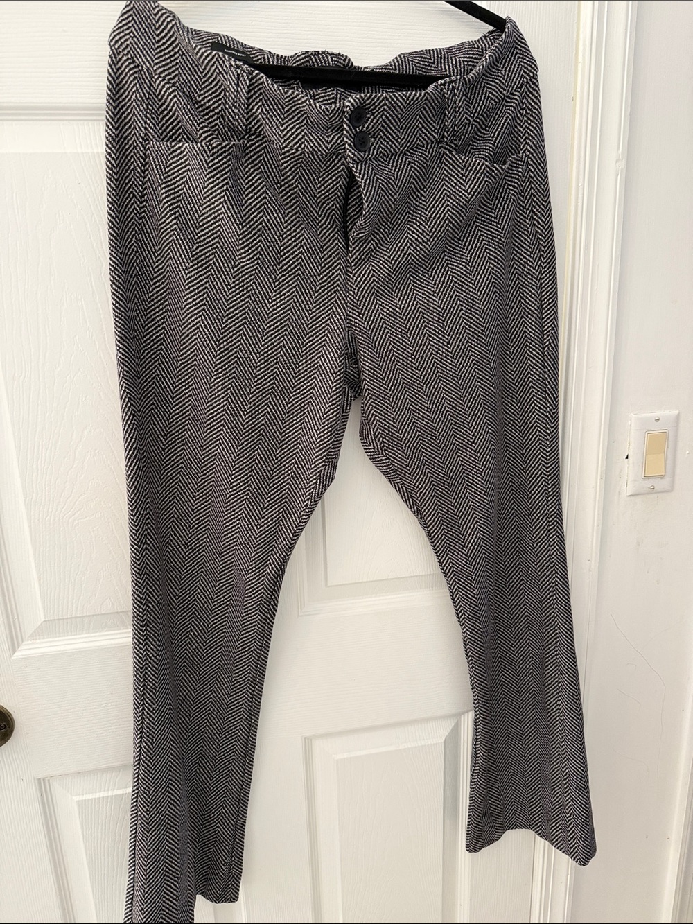 torrid Black & White Herringbone Bootcut Pants